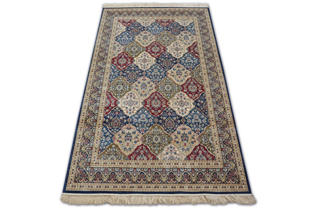 Koberec WINDSOR 22937 ROZETY FREDZLE tradičný tmavomodrý