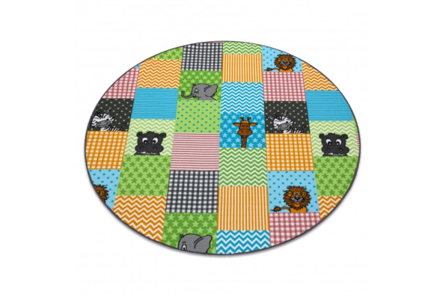 Koberec ZOO kruh zvieratká