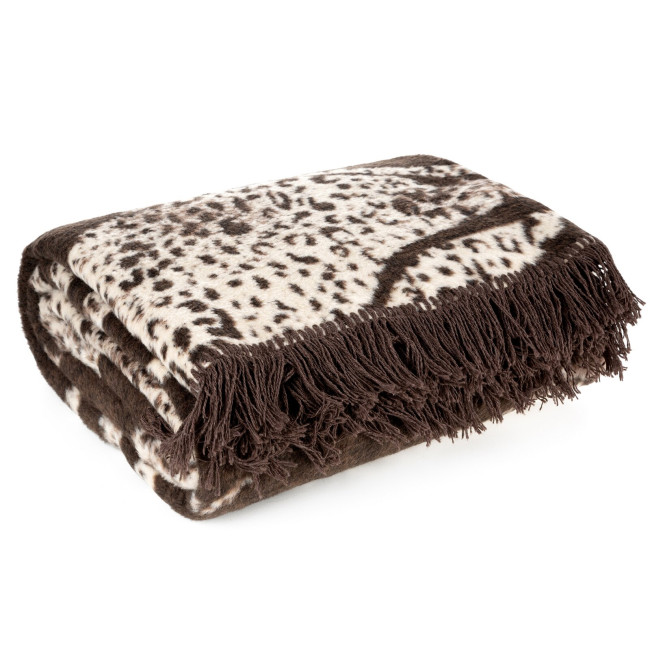 Deka AKRYL 1 hnedá / krémová