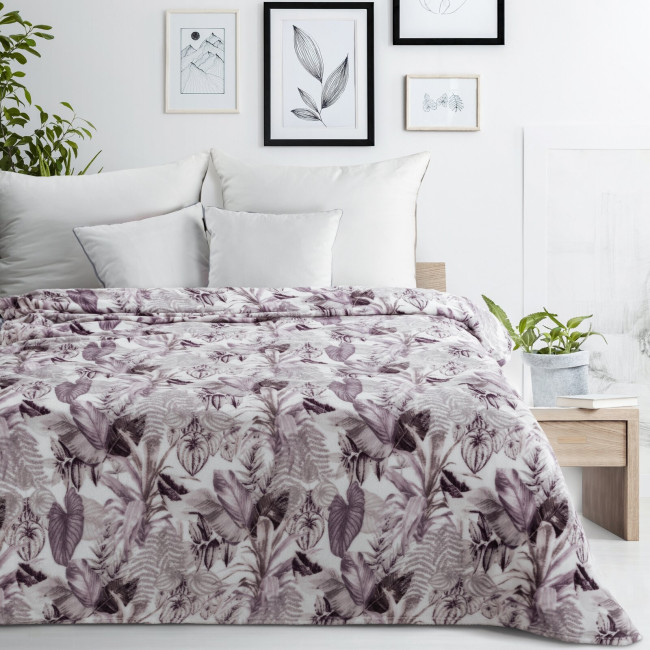 Deka DAVOS 2 fialová / sivá