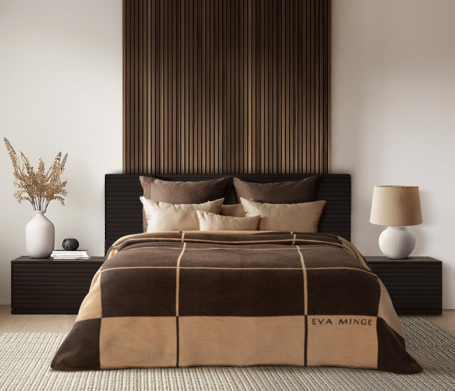 Deka ELEGANT 5 svetlobéžová / tmavohnedá