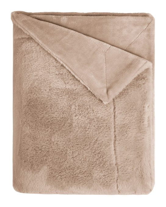 Deka fake Rabbit taupe béžová