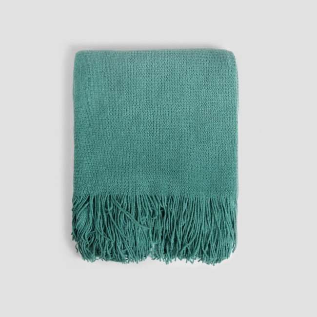 Deka FINNS tyrkysová so strapcami 727917