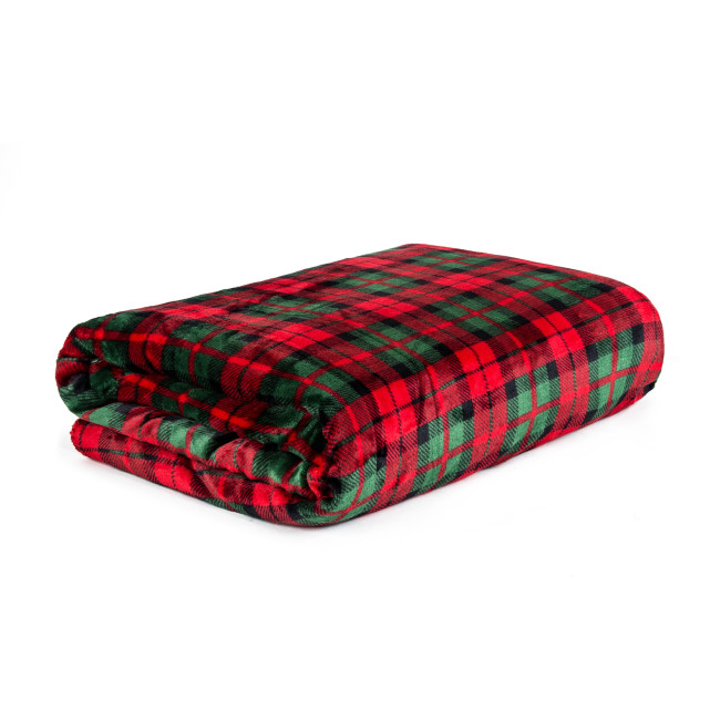Deka TARTAN červená / zelená 937822