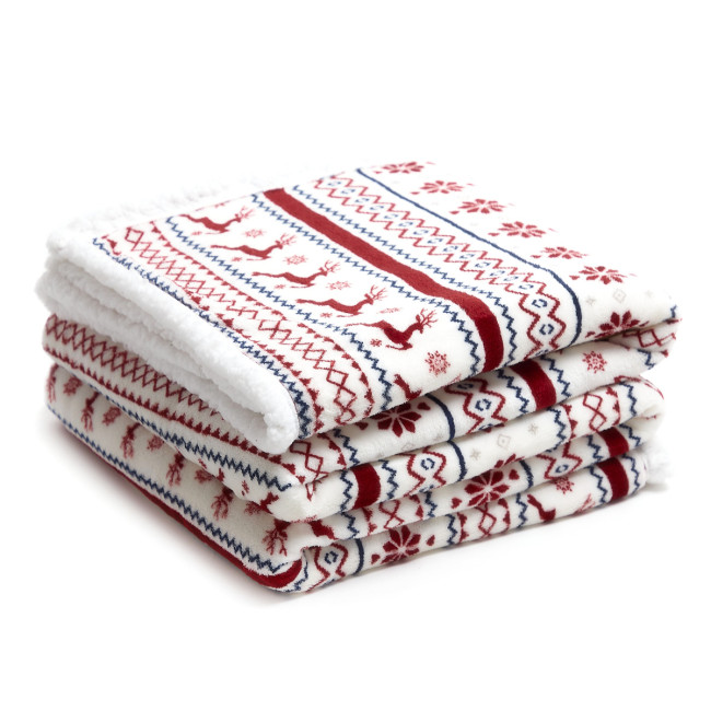 Deka TEKKEN so snehovými vločkami a sobmi 866154