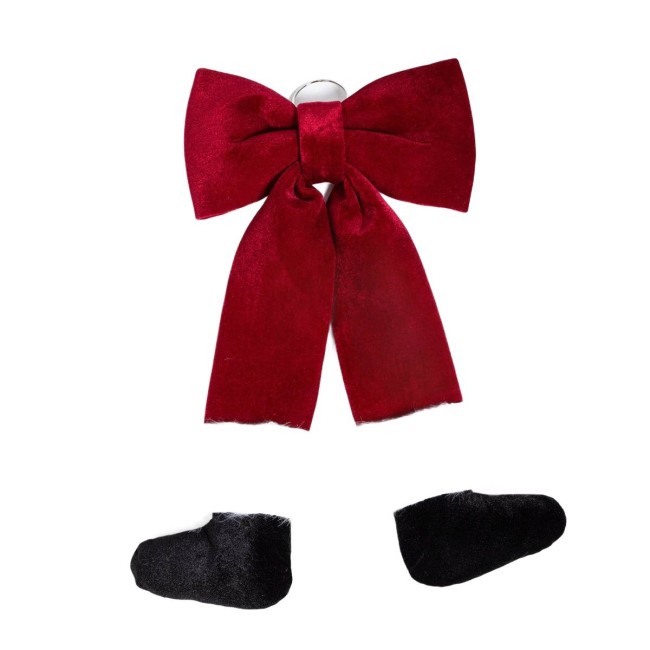 Vianočná dekorácia BOWE mašľa, červená 711060