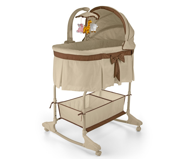 Kolíska Sweet Melody s diaľkovým ovládaním krémová