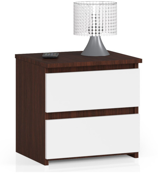 Nočný stolík CL2 2SZ CLP wenge / biely