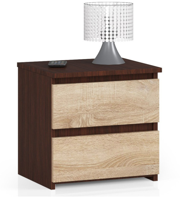 Nočný stolík CL2 2SZ CLP wenge / sonoma