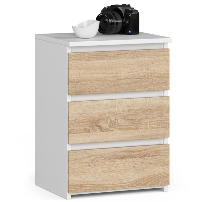 Nočný stolík CL3/40 biely / dub sonoma