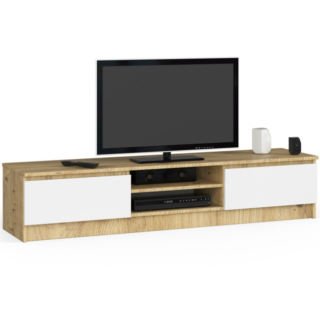 Stolík pod TV RTV K 160 CLP dub artisan / biely