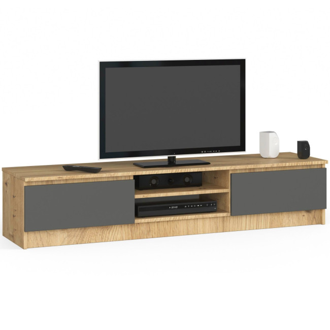 Stolík pod TV RTV K 160 CLP dub artisan / sivý