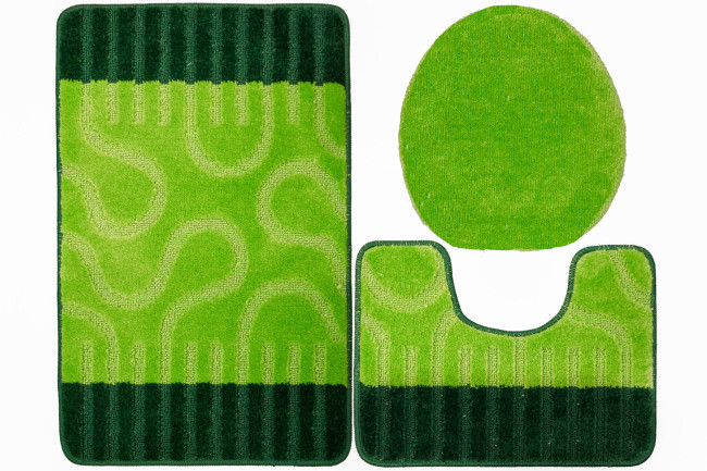 Sada kúpeľňových koberčekov RONDA zelená