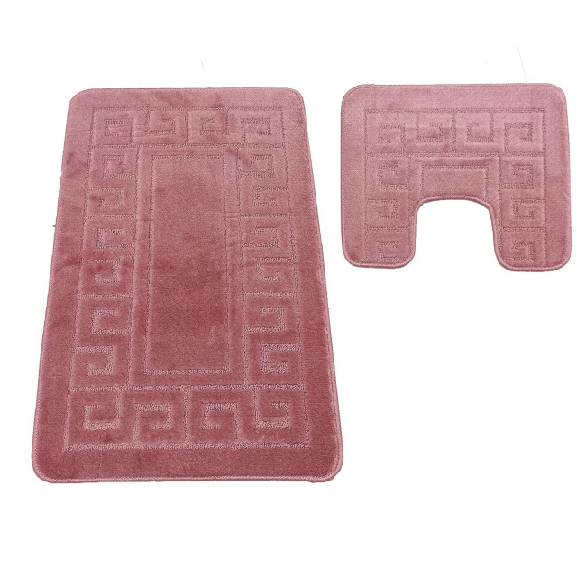Sada kúpeľňových koberčekov Montana Ethnic Dark Rose