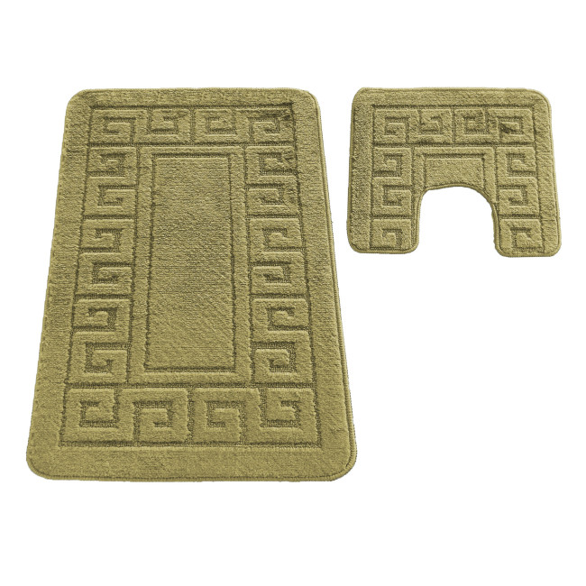 Sada kúpeľňových koberčekov Montana Ethnic Khaki