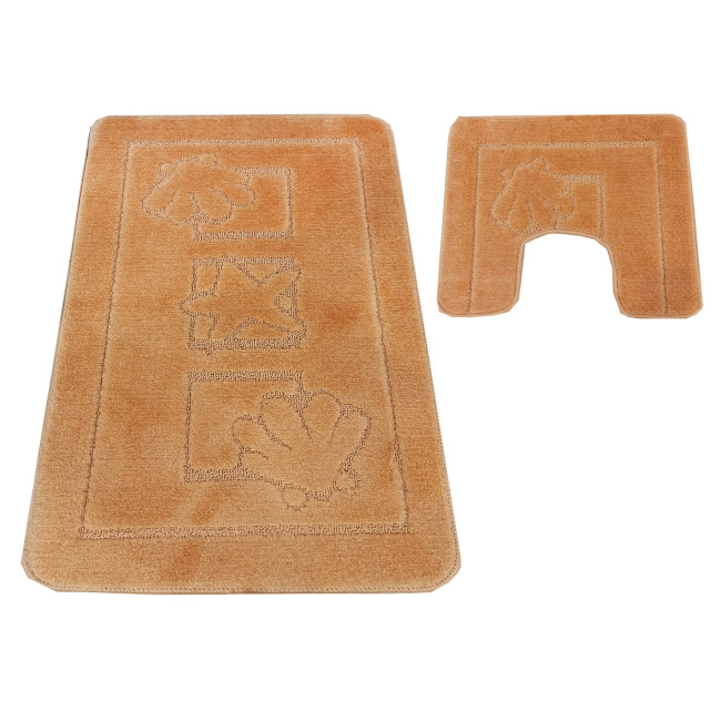 Sada kúpeľňových koberčekov Montana Maritime lososová