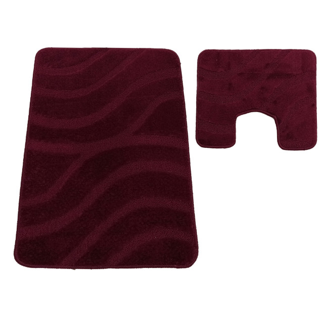 Sada kúpeľňových koberčekov Montana Symphony Aubergine