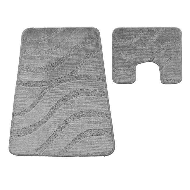 Sada kúpeľňových koberčekov Montana Symphony Grey