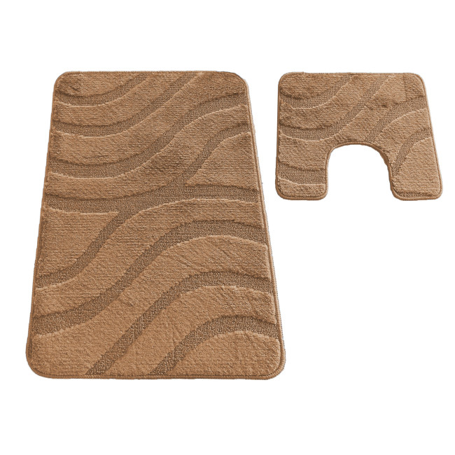 Levně Sada koupelnových koberečků Montana Symphony Light Brown