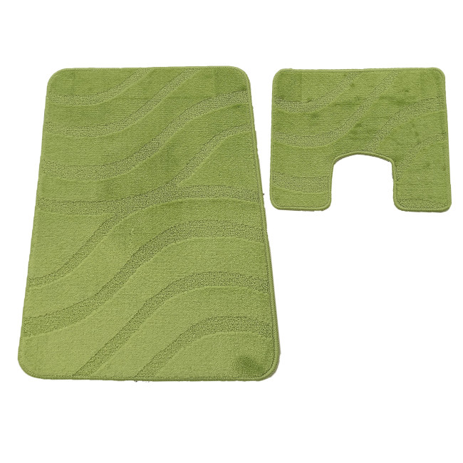 Levně Sada koupelnových koberečků Montana Symphony Phosphoric Green