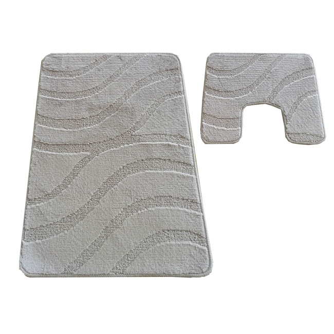 Levně Sada koupelnových koberečků Montana Symphony Sand Grey