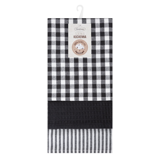 Sada kuchynských utierok LUCY čierna