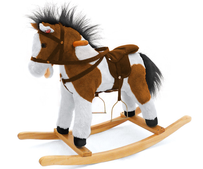 Hojdací koník tmavohnedý