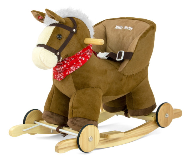 Hojdací koník Polly tmavohnedý