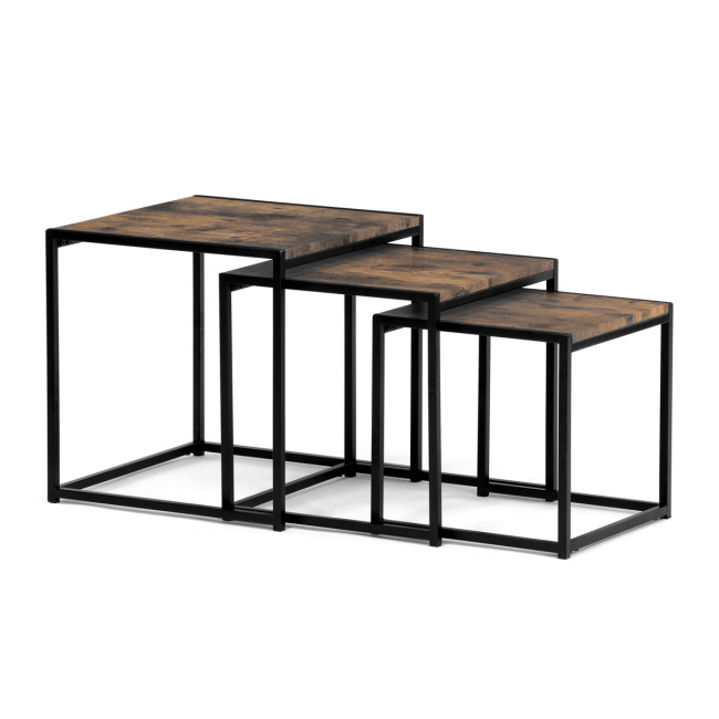 Levně Sada 3 konferenčních stolků old wood AF-3003 OLW