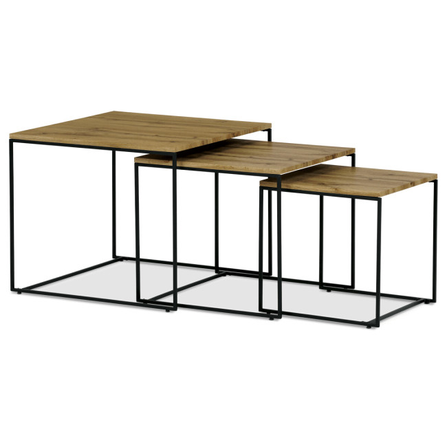 Levně Sada 3 konferenčních stolků AF-3008 OAK