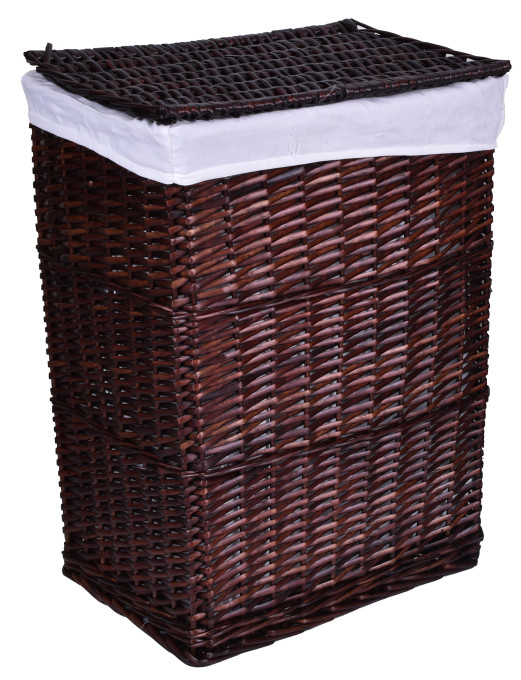 Kôš na bielizeň 72 l prútený hnedý