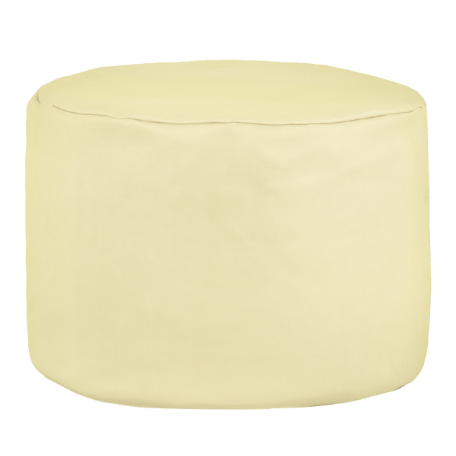 Taburetka Cilindro Krémová ekokoža