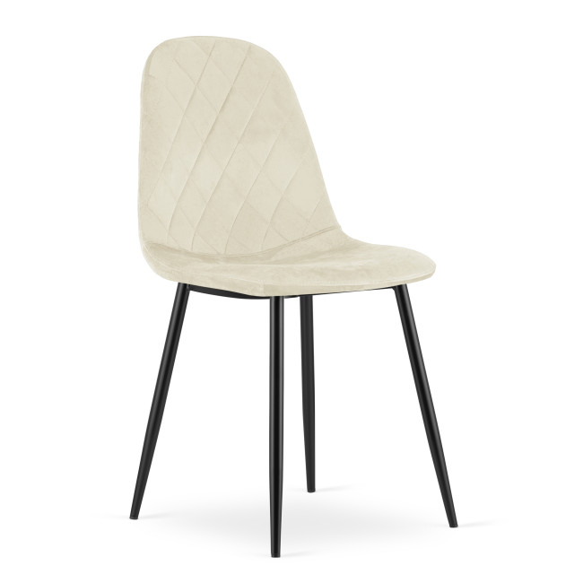 Jedálenská stolička ASTI zamatová béžová