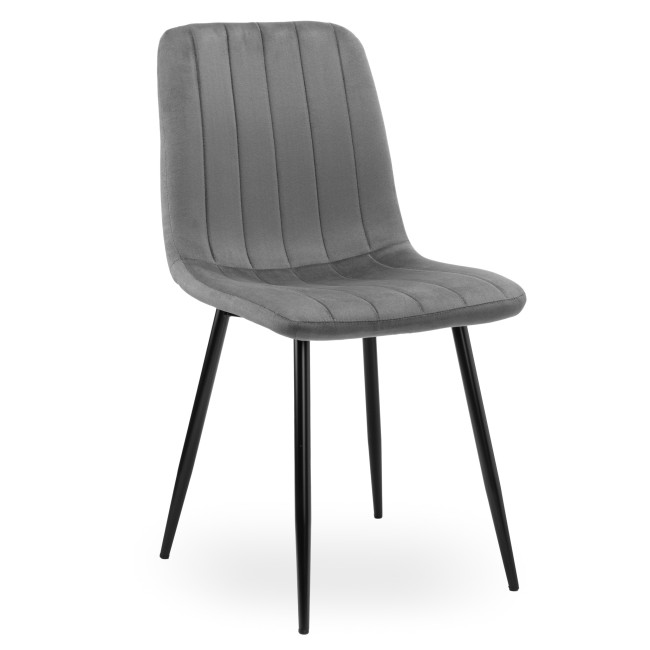 Jedálenská stolička FRESNO VELVET grafitová