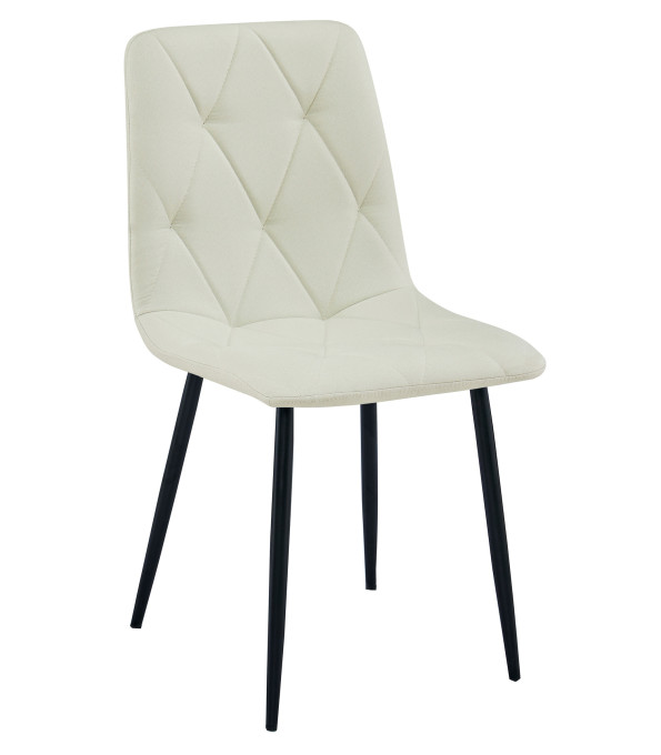 Jedálenská stolička LIBRA béžová / čierne nohy