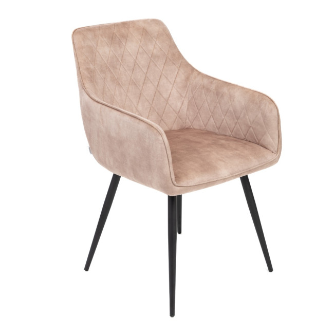 Jedálenská stolička SATORI zamatová béžová 894492