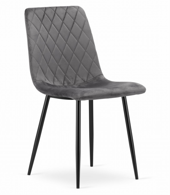 Set štyroch jedálenských stoličiek TURIN - tmavo sivá (4ks)