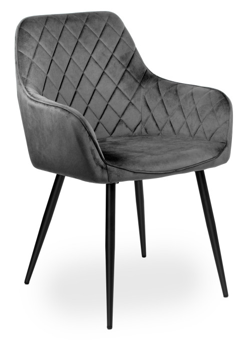 Jedálenská stolička HAVANA VELVET grafitová