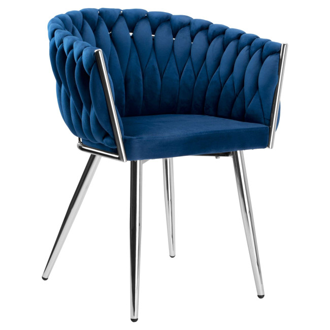 Jedálenská stolička COFTON VELVET granátová