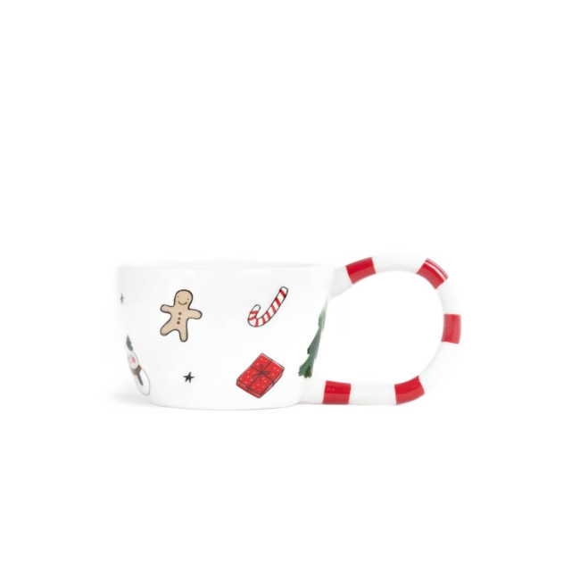 Hrnček LOLLA s veľkým červeným uchom 717086717079 300 ml