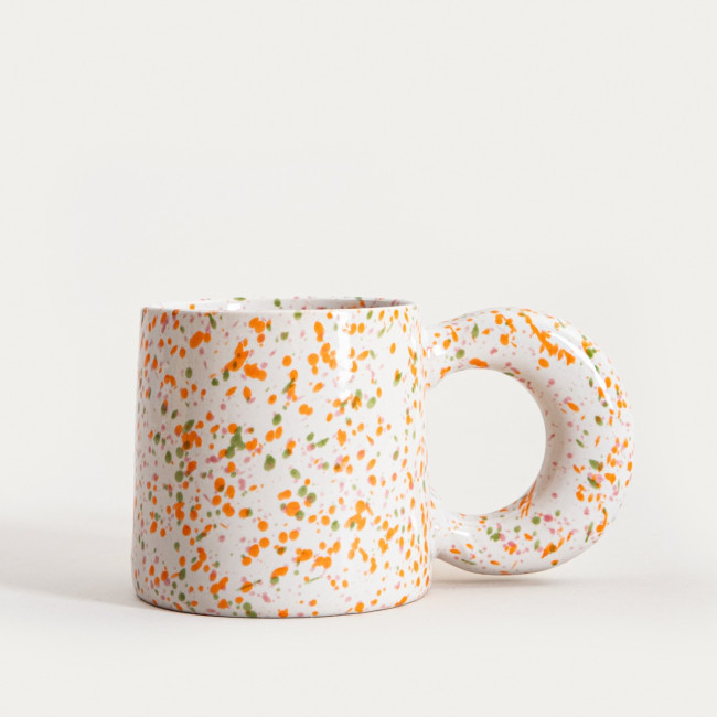 Levně Hrnek MORNE bílý / oranžový 772580 300 ml