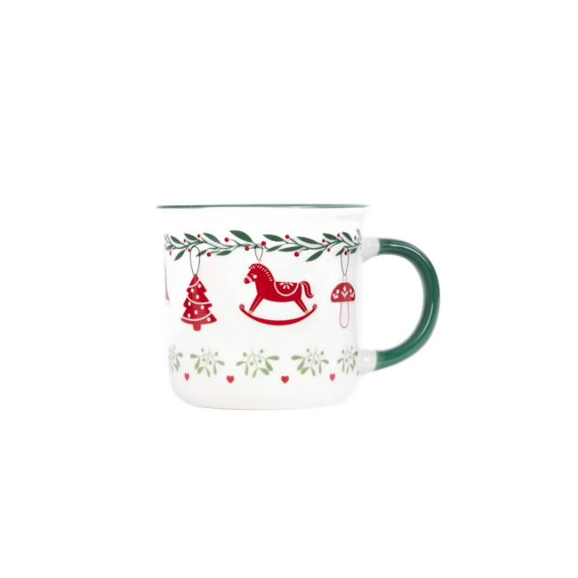 Hrnček UNIS s hojdacím koníkom a zeleným uškom 711169 400 ml