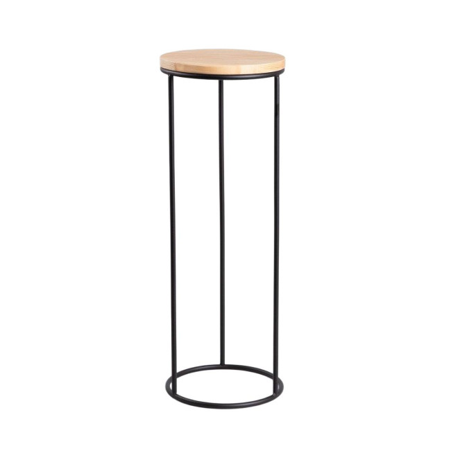 Stojan na kvety DDEDONI okrúhly, čierny 733468