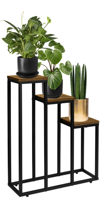 Stojan na kvety LOREN RUSTIC čierny