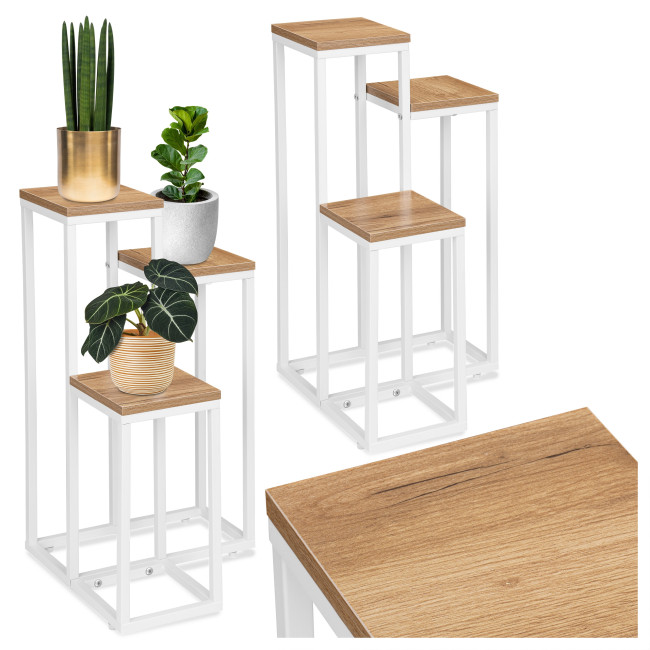 Stojan na kvety MUNIR biely