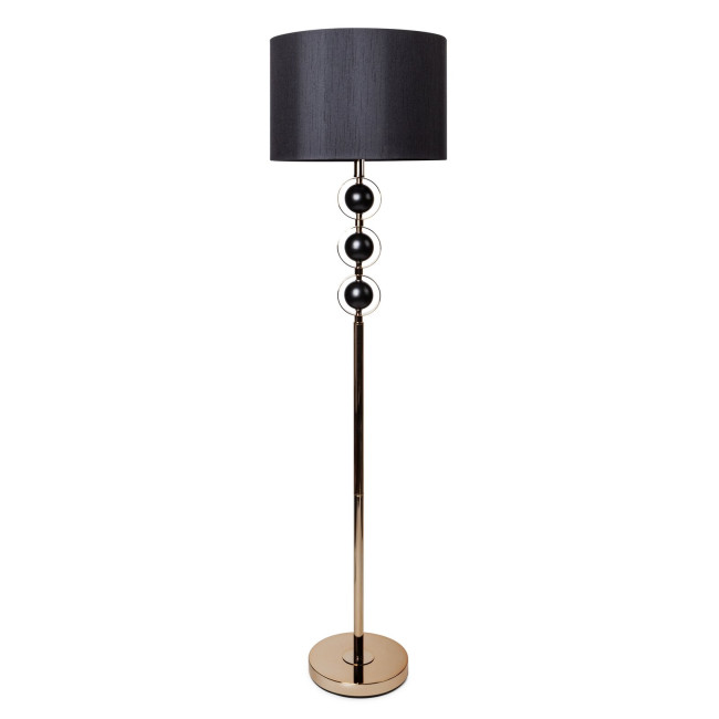 Levně Dekorační lampa AMELIA 01 černá / zlatá