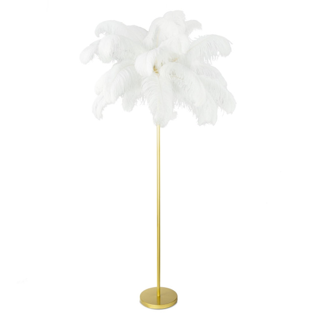 Levně Dekorační lampa FERI 1 01 bílá / zlatá