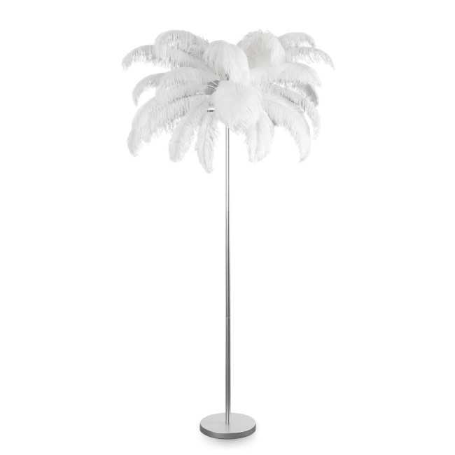 Levně Dekorační lampa FERI 6 01 bílá / stříbrná