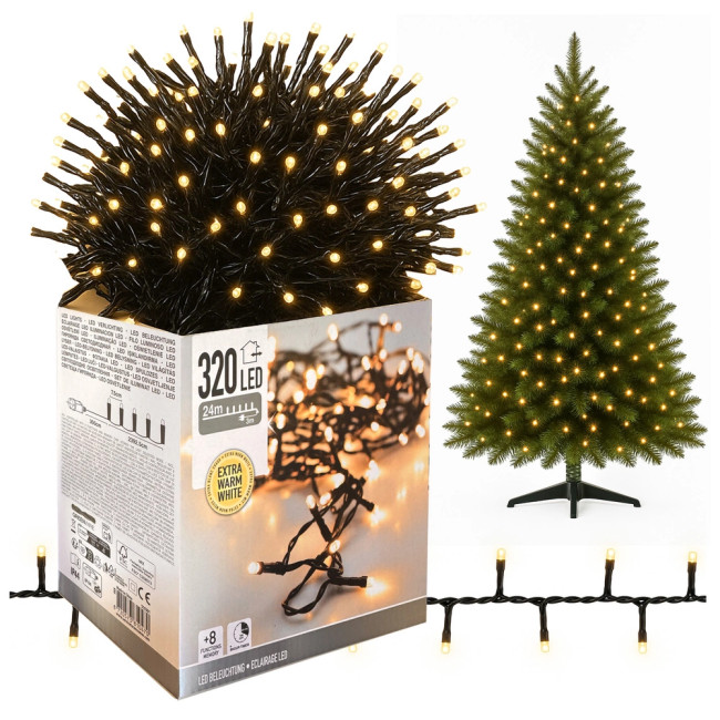 Dekoračné svetielka 320 LED biele