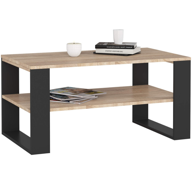 Konferenčný stolík ALEX dub sonoma / čierny